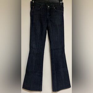 7 For All Mankind Dark Blue Flare Jeans